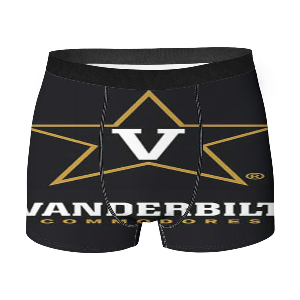 Vanderbilt Commodores Logo On Blk Men'S Boxer Briefs