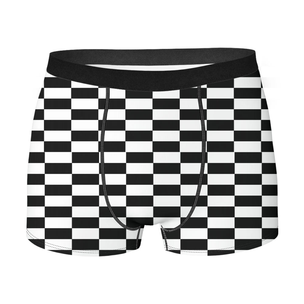 Vans Black And White Squares Men'S Boxer Briefs
