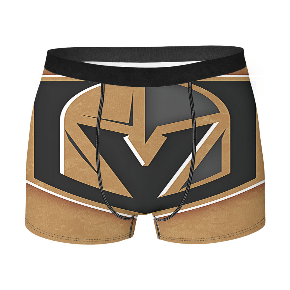 Vegas Golden Knights Helmet Logo Men'S Boxer Briefs