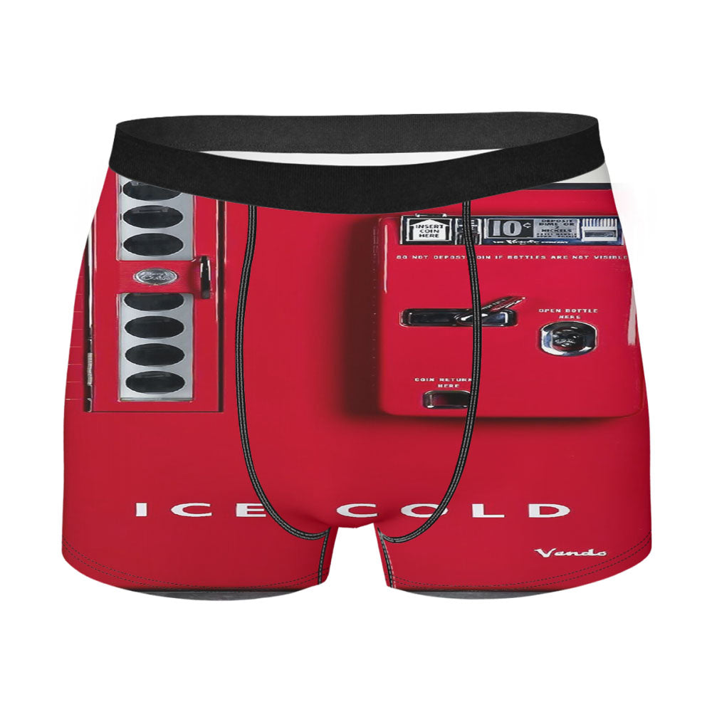 Vending Machine Vintage Coca Cola Drink Ice Cold Men'S Boxer Briefs