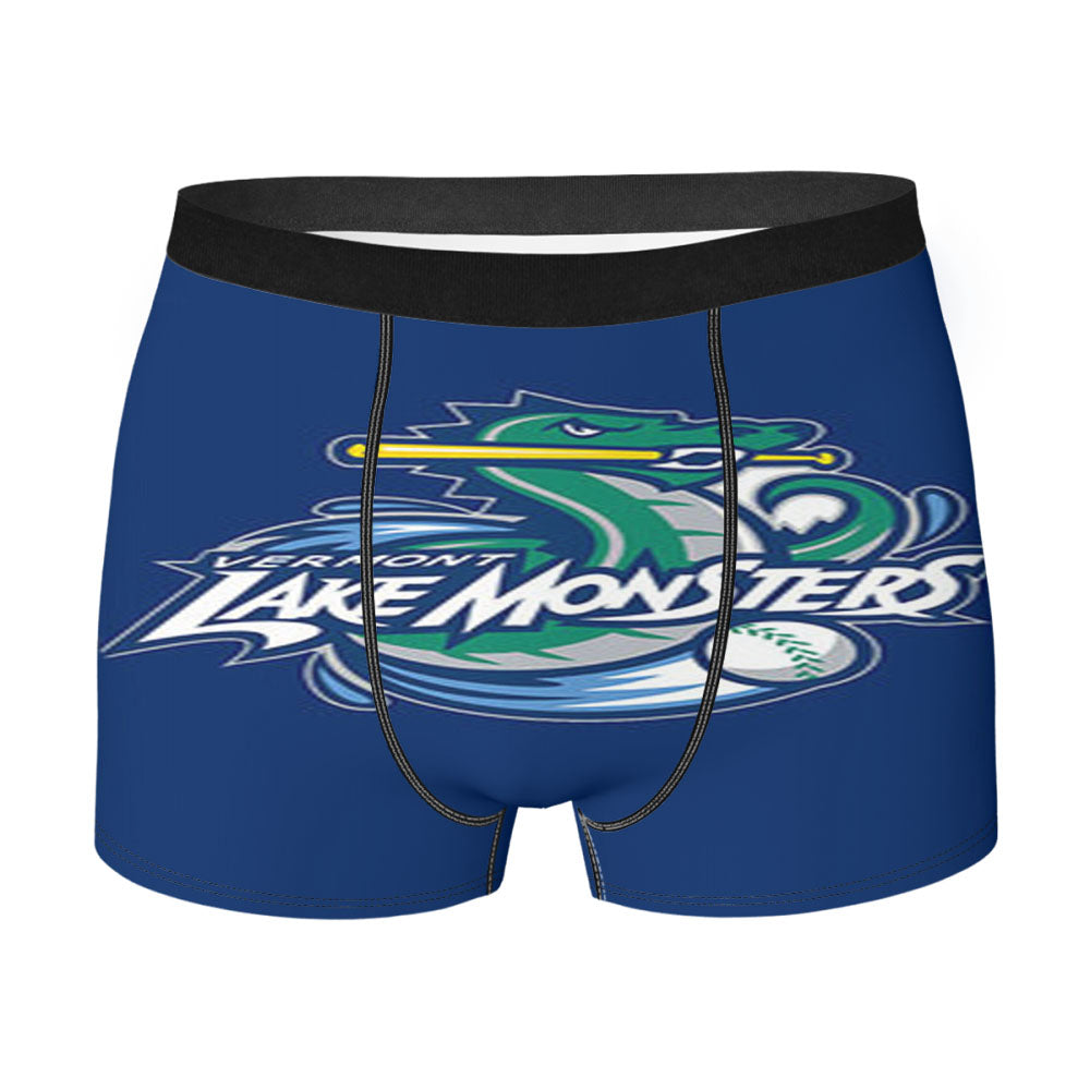 Vermont Lake Monsters Baseball Blue Men'S Boxer Briefs