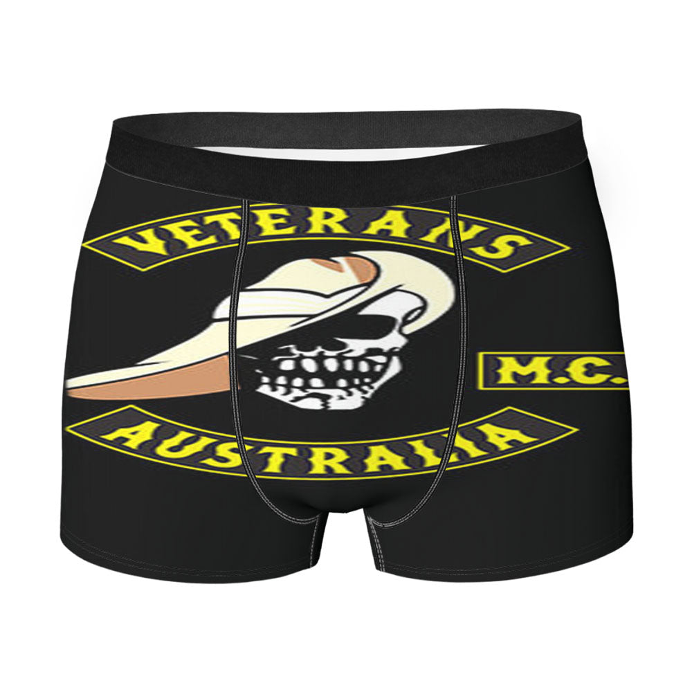 Veterans M C Australia Black Frame Men'S Boxer Briefs