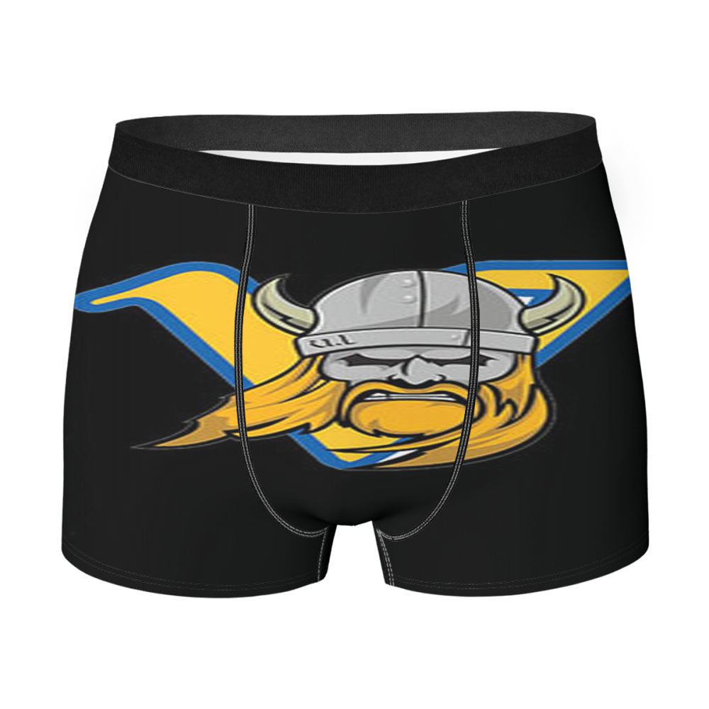 Vikings Logo Black Men'S Boxer Briefs