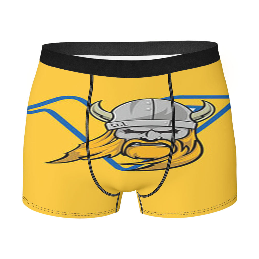 Vikings Logo Yellow Men'S Boxer Briefs