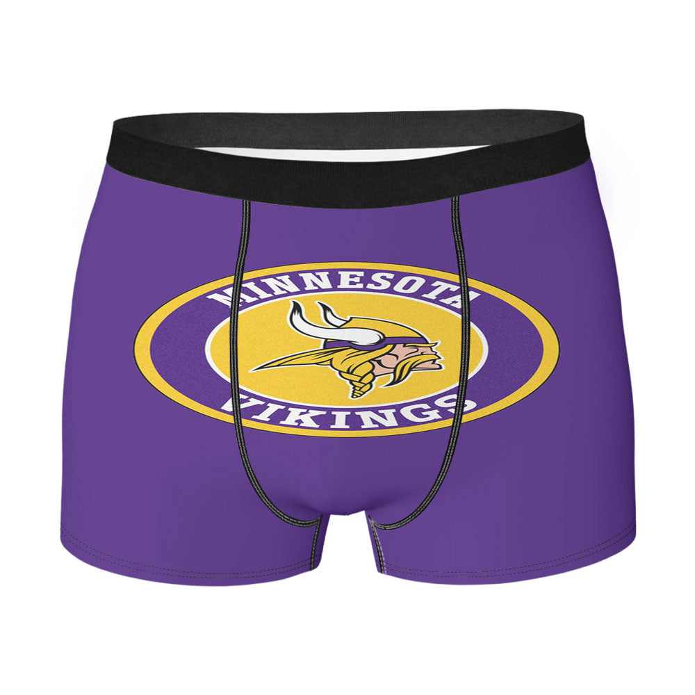 Vikings Logos Men'S Boxer Briefs