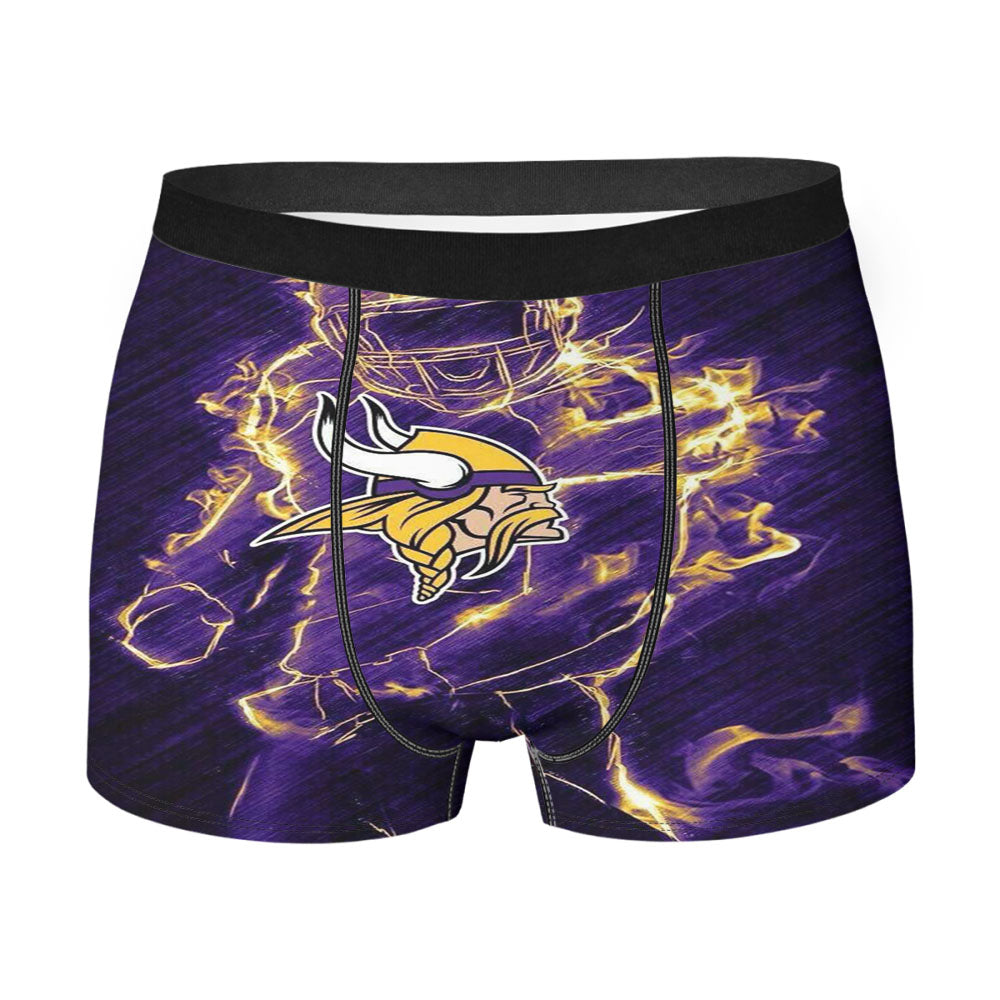 Vikings On Fire Men'S Boxer Briefs