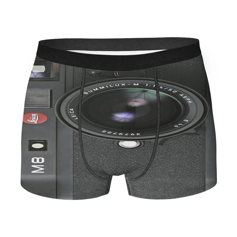 Vintage Camera Black Leica M8 Men'S Boxer Briefs