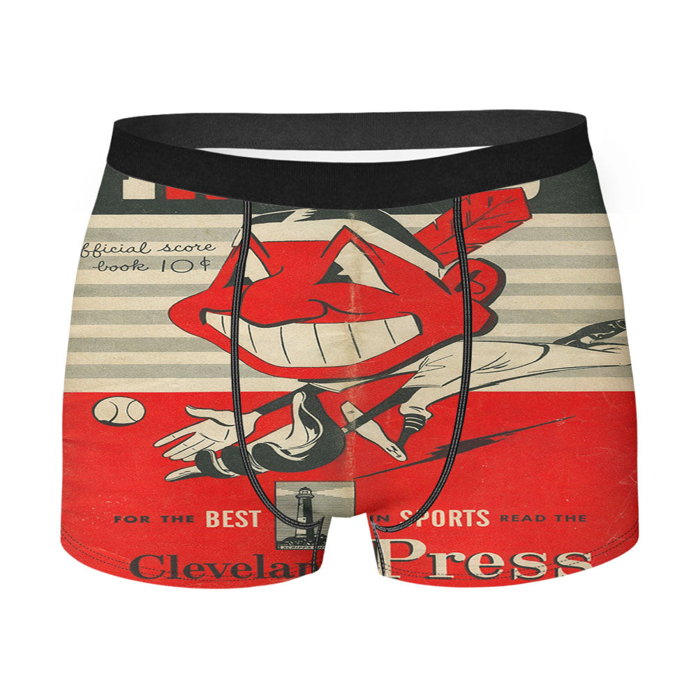 Vintage Cleveland Indians Press 1950 Men'S Boxer Briefs