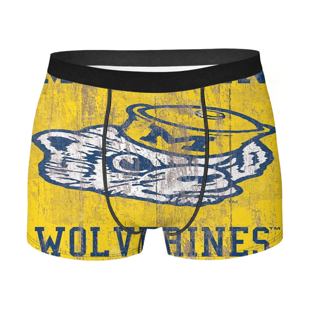 Vintage Michigan Wolverines Team Logo Men'S Boxer Briefs