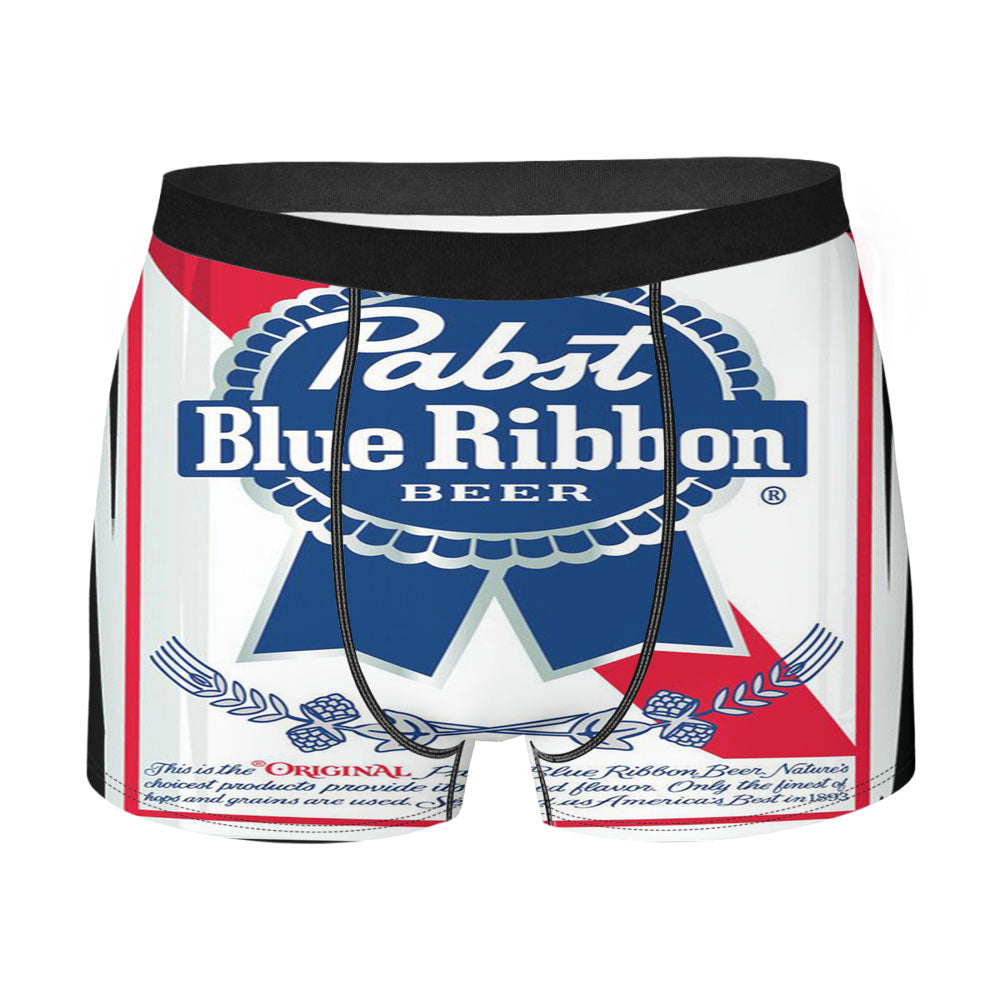 Vintage Pabst Blue Ribbon Beer Men'S Boxer Briefs