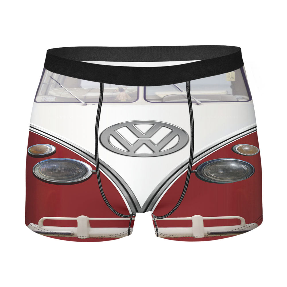 Vintage Vw Bus Red Refrigerator Wrap Men'S Boxer Briefs