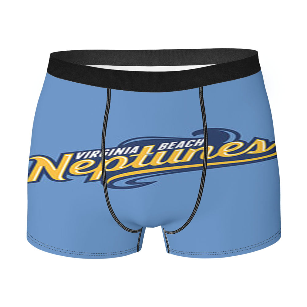 Virginia Beach Neptunes Baseball Logo Blue Men'S Boxer Briefs