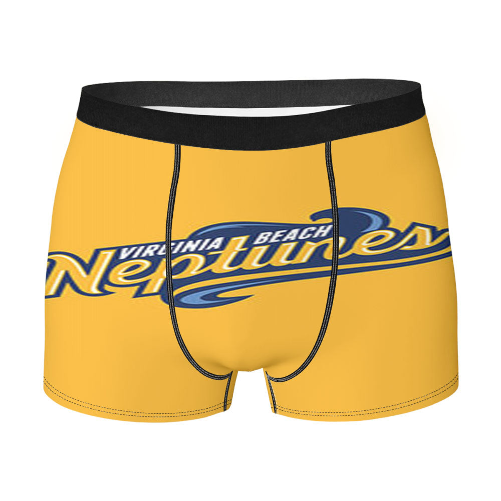Virginia Beach Neptunes Baseball Logo Yelow Men'S Boxer Briefs