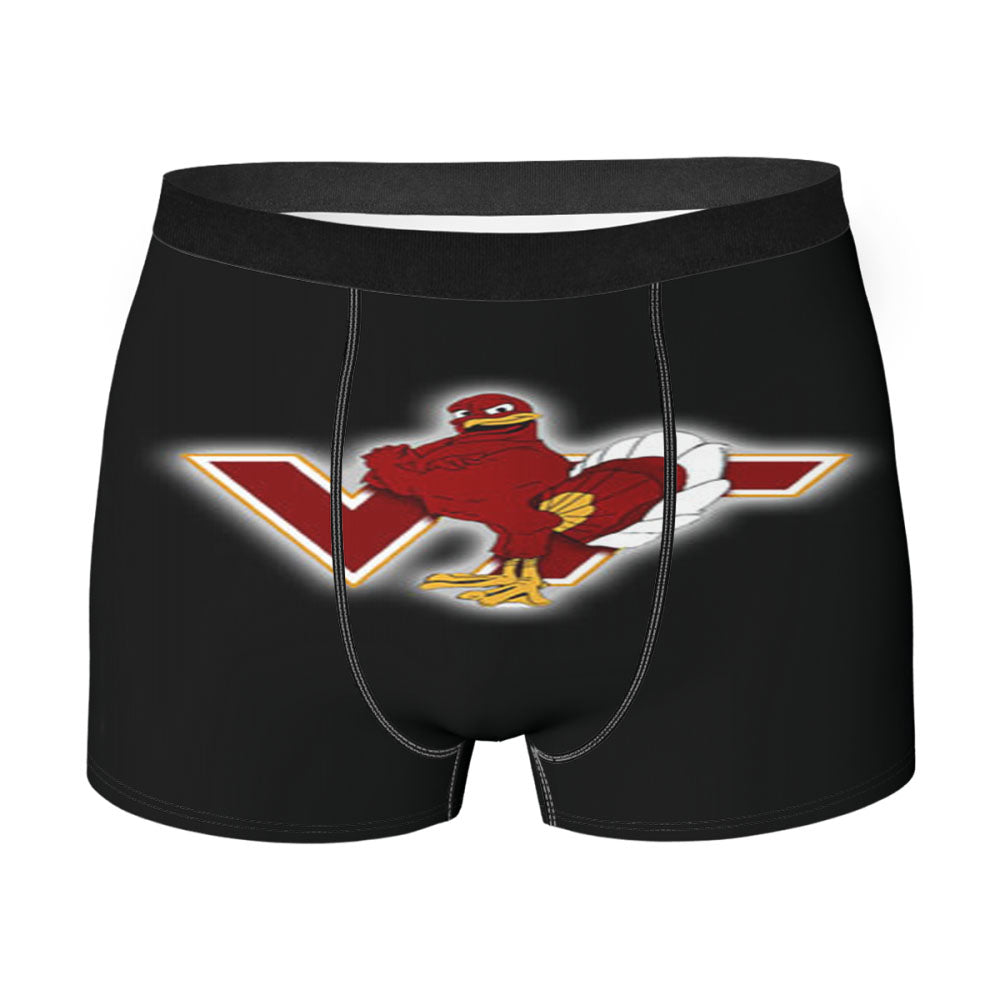 Virginia Tech Black Men'S Boxer Briefs