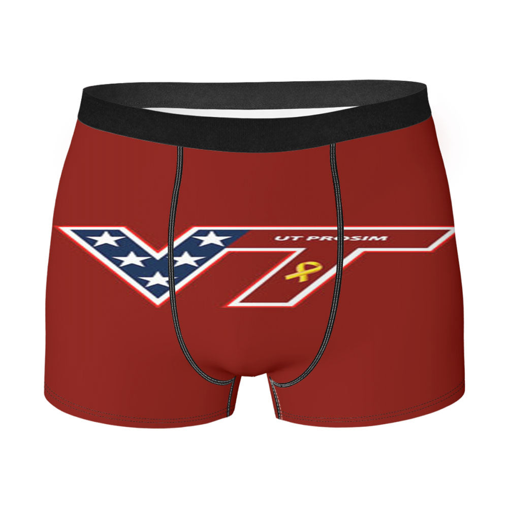 Virginia Tech Red Men'S Boxer Briefs