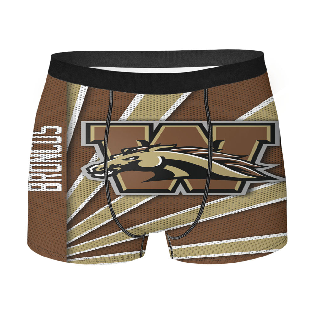 Western Michigan Broncos Stripe Wallpaper Men'S Boxer Briefs