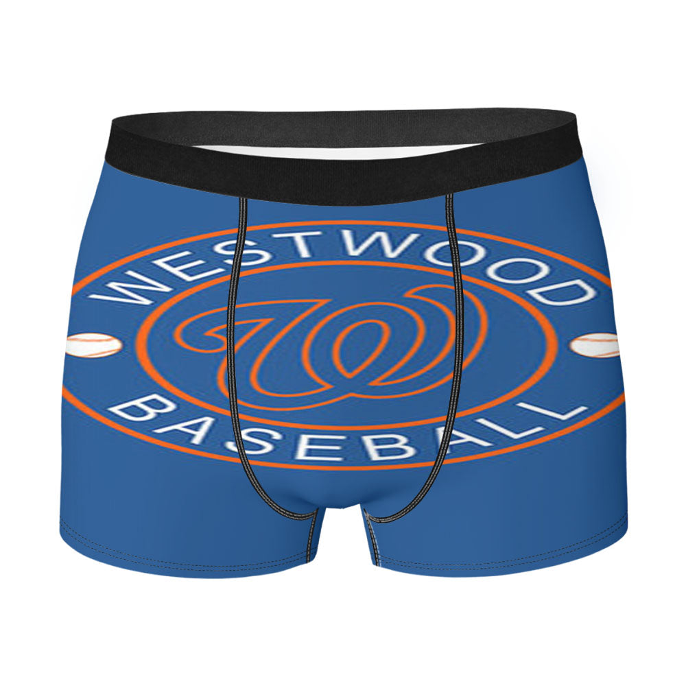 Westwood Baseball Logo Blue Men'S Boxer Briefs