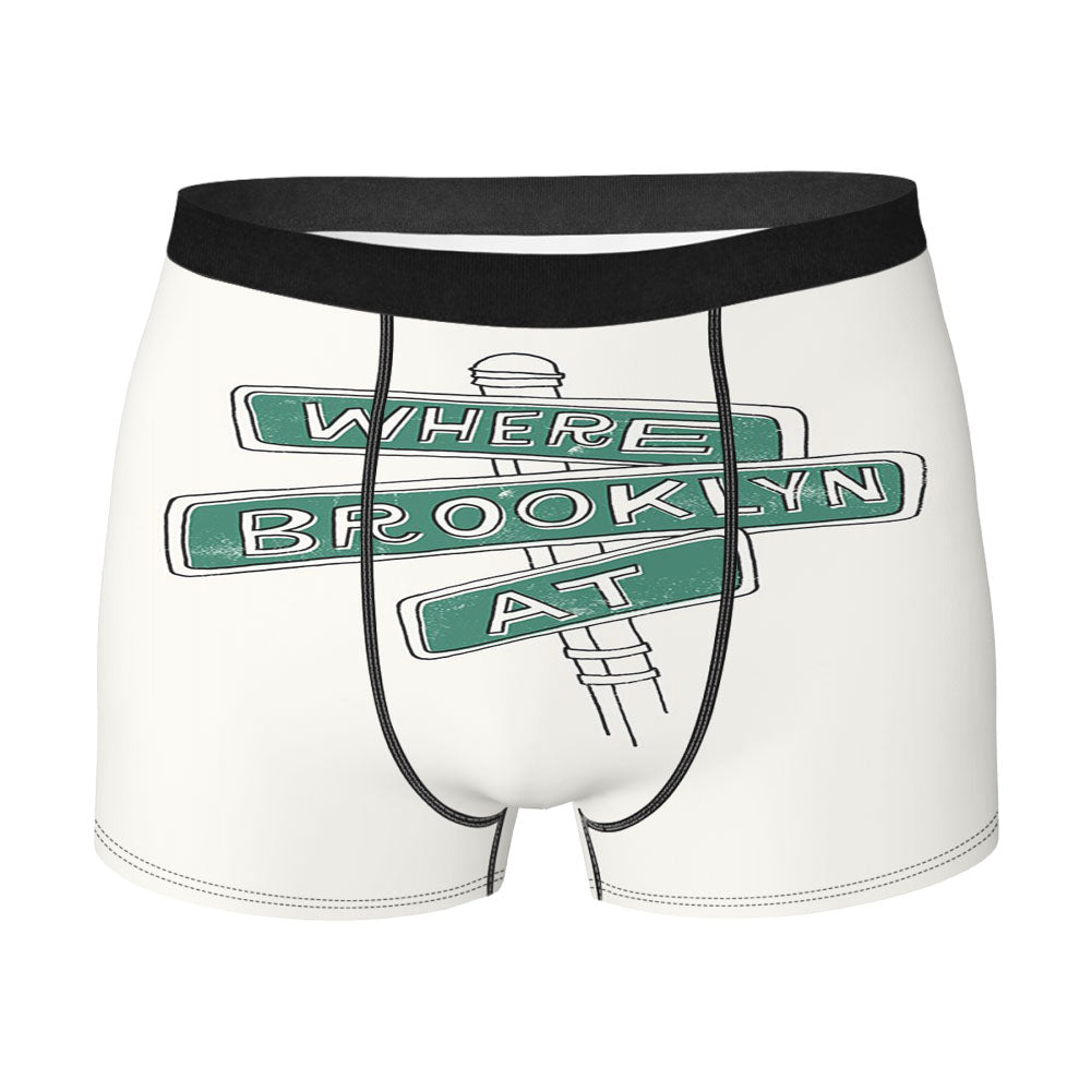Where Brooklyn At Men'S Boxer Briefs