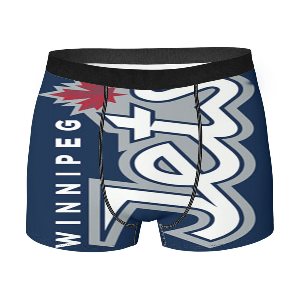 Winnipeg Jets Text Men'S Boxer Briefs