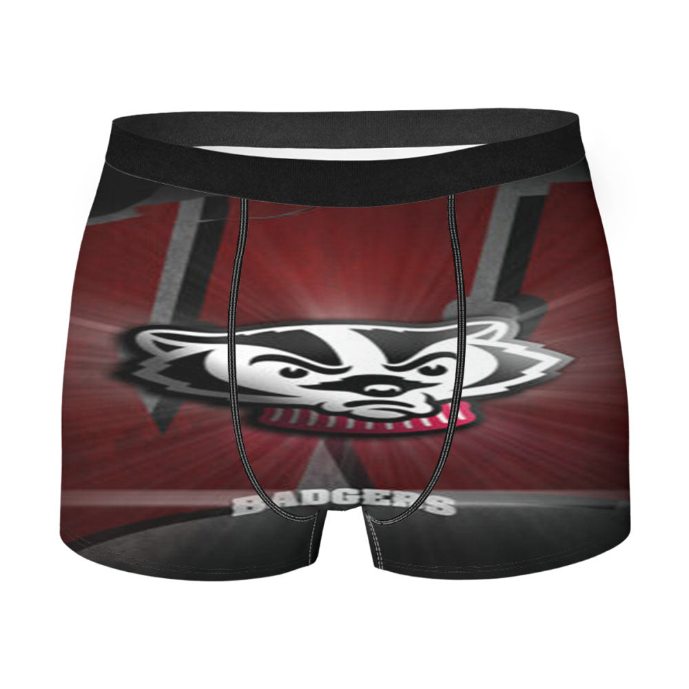 Wisconsin Badgers Logo Men'S Boxer Briefs