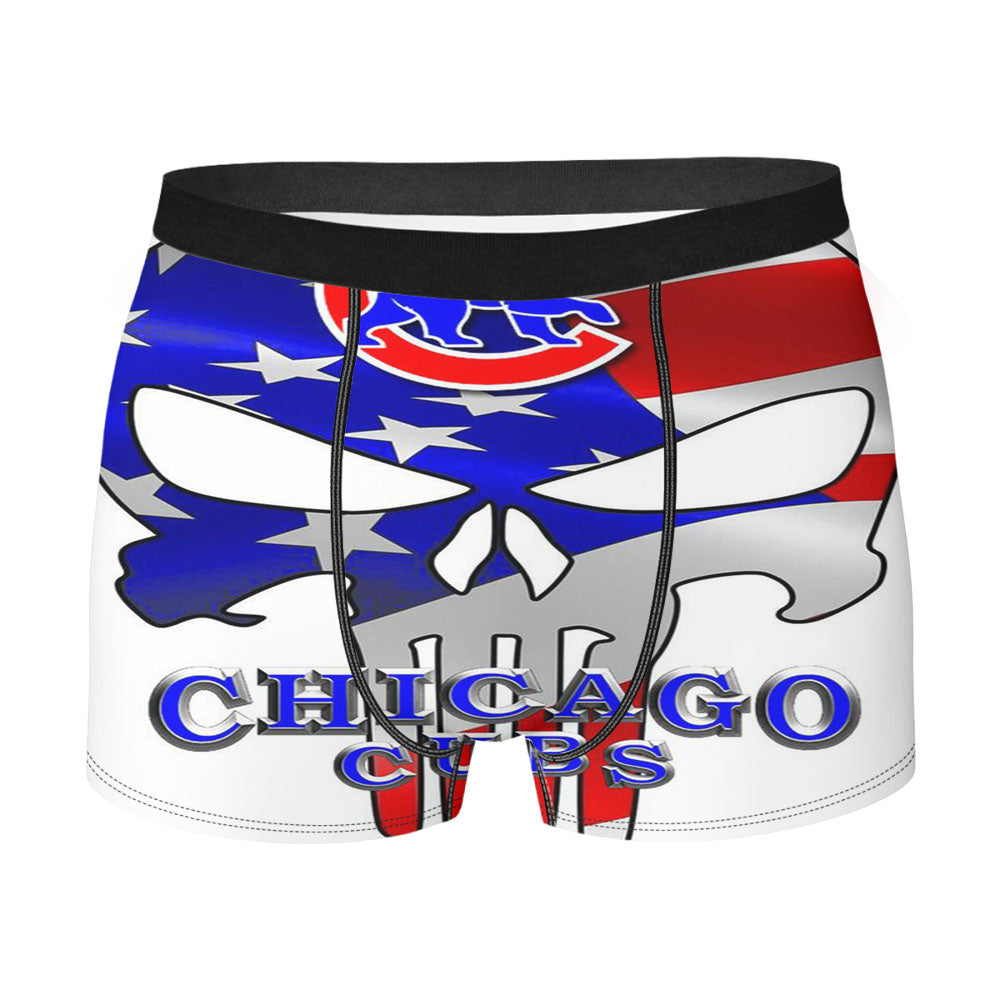 Chicago Cubs Punisher Bear Men's Boxer Briefs