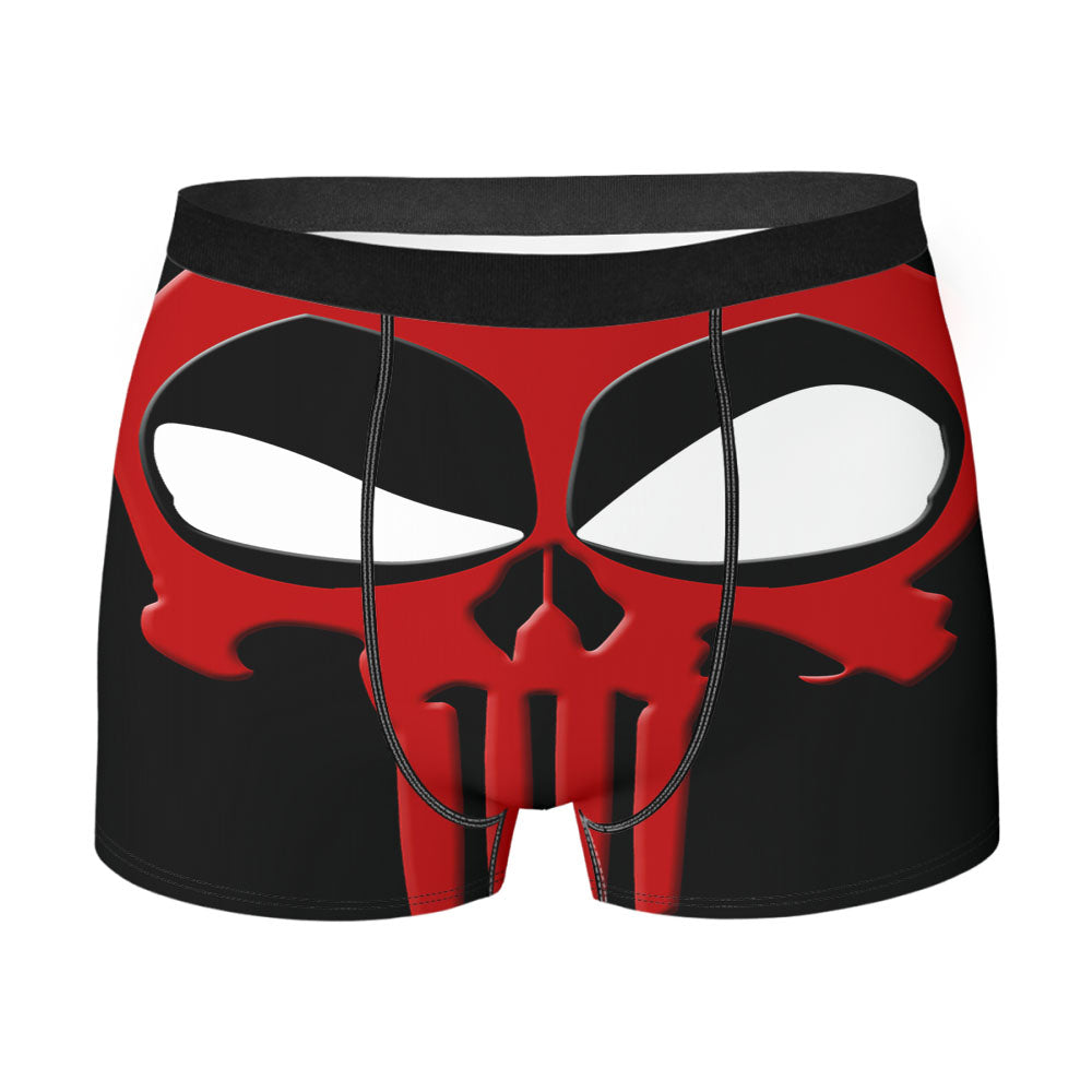Deadpool Punisher Logo Men's Boxer Briefs