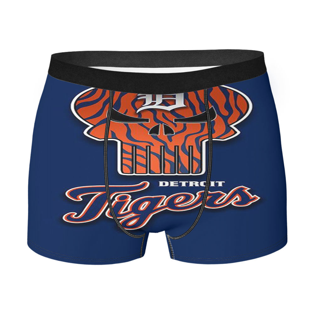 Detroit Tigers Punisher Style Men's Boxer Briefs