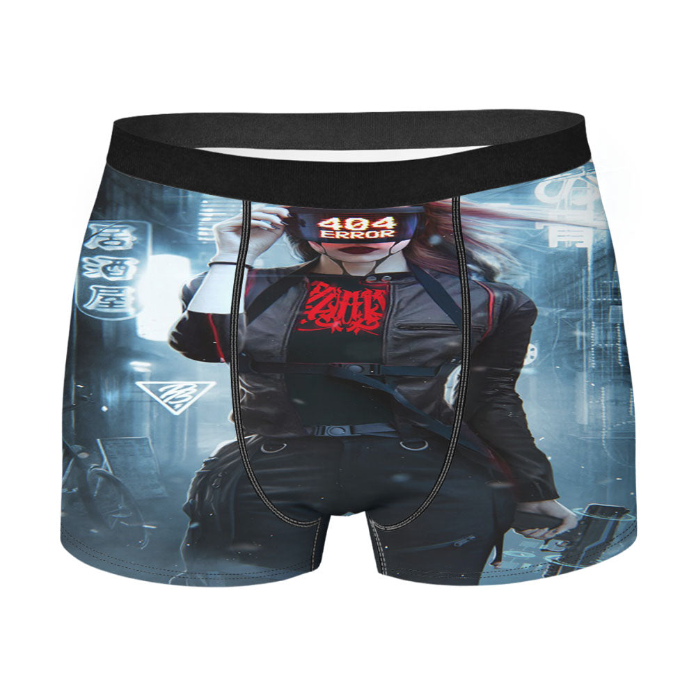 404 Error Sci Fi Girl Men'S Boxer Briefs