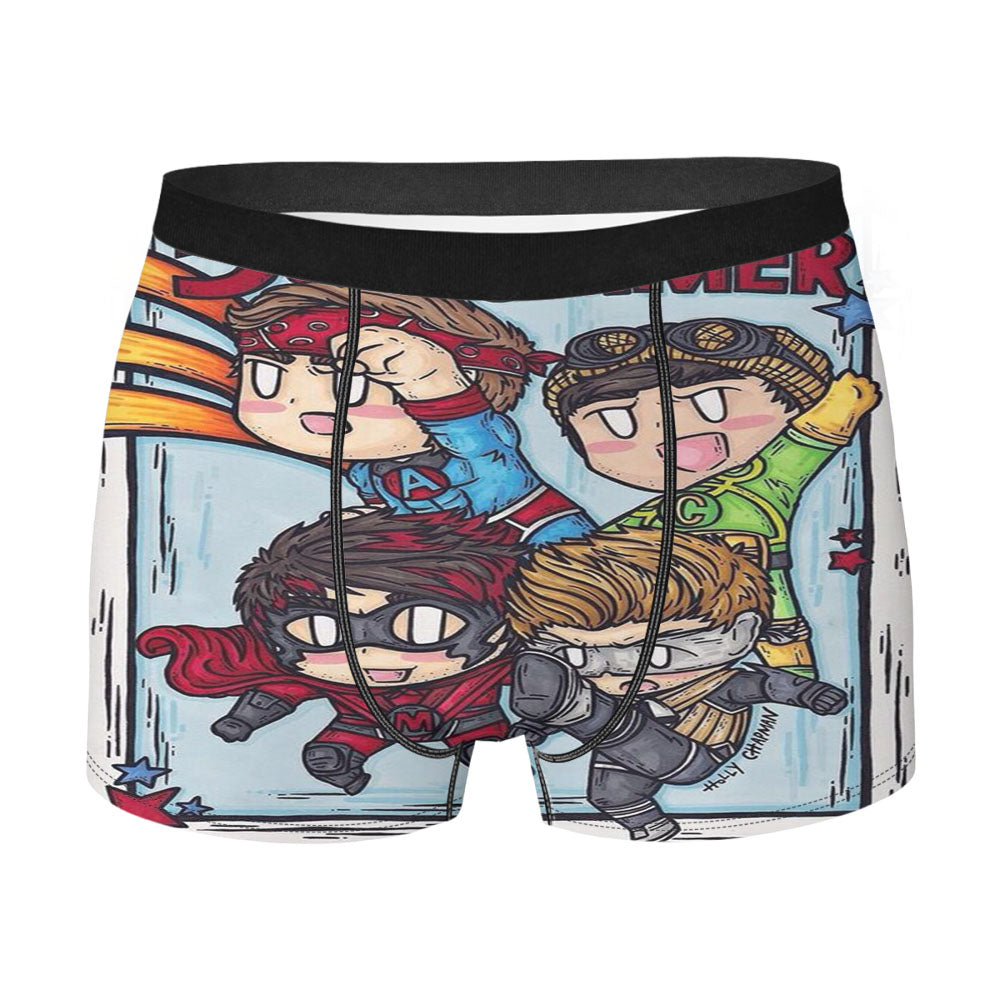 5Sos Superhero Men'S Boxer Briefs