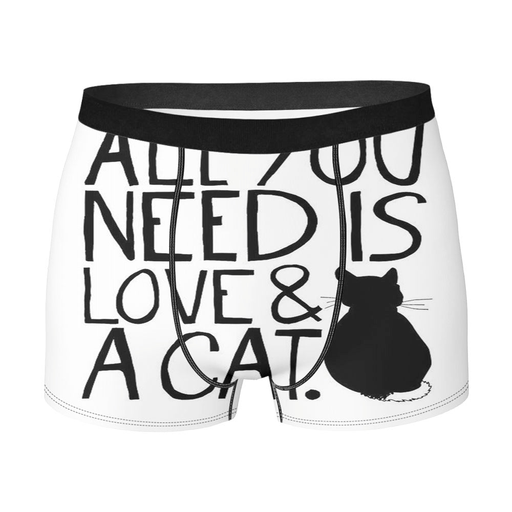 All You Need Is Love And A Cat Men'S Boxer Briefs