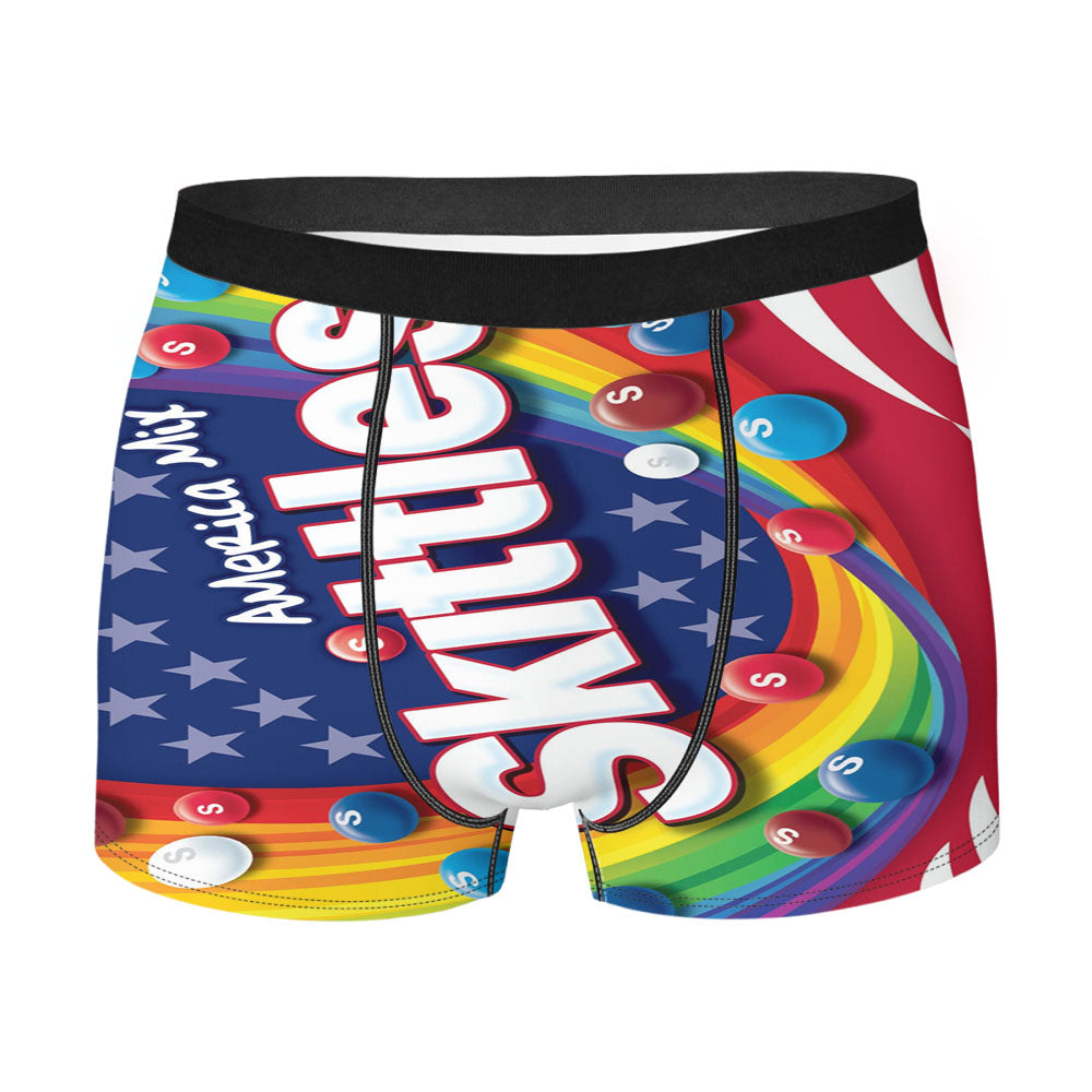 America Mix Skittles Candy Men'S Boxer Briefs