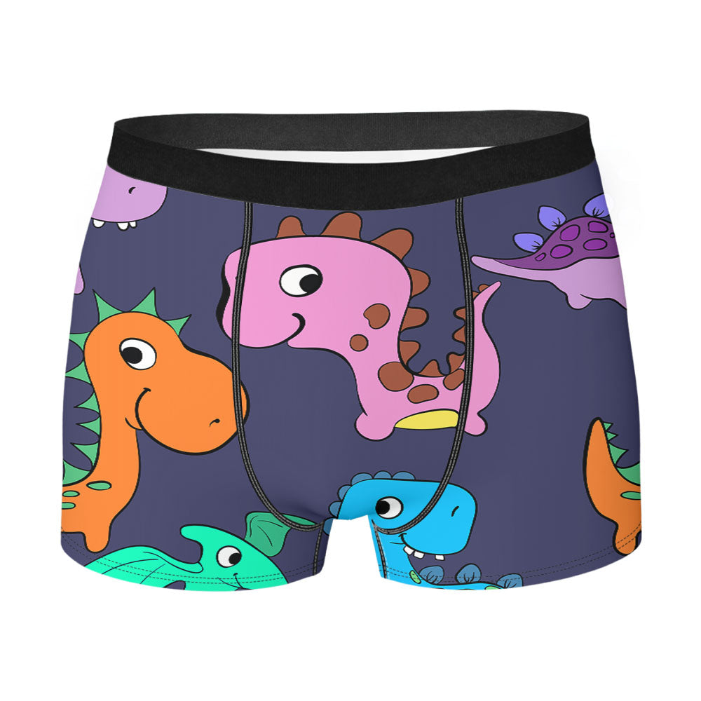 Animal Dino Pattern Men'S Boxer Briefs