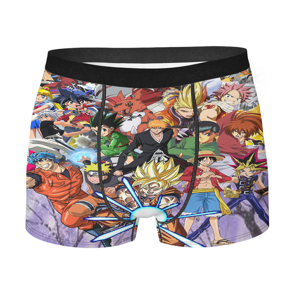 Anime Power Collage All Character Men'S Boxer Briefs