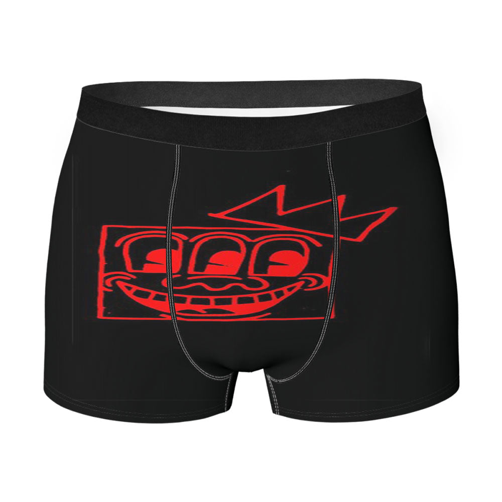 Art Keith Haring Eyes Basquiat Crown Mashup Men'S Boxer Briefs