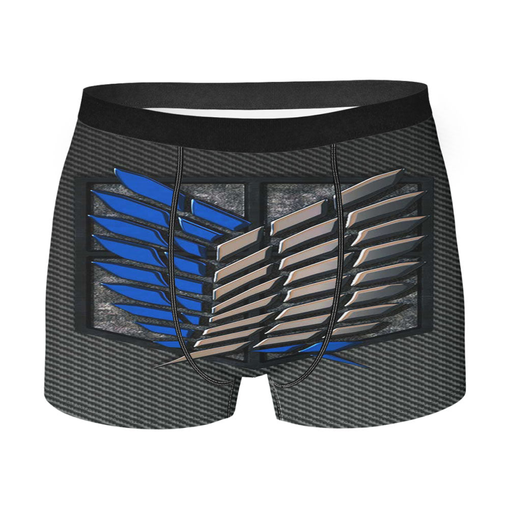 Attack On Titan Simulated On Fiber Carbon Men'S Boxer Briefs