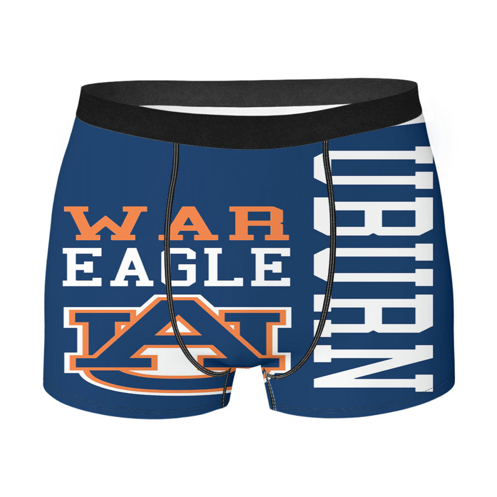 Auburn Tigers University War Eagle Logo Men'S Boxer Briefs