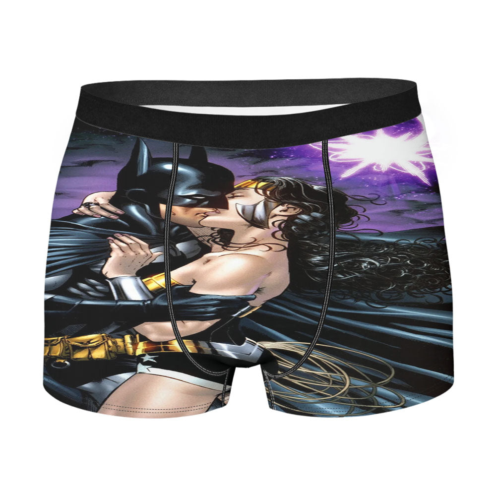 Batman Wonder Woman Kiss Men'S Boxer Briefs