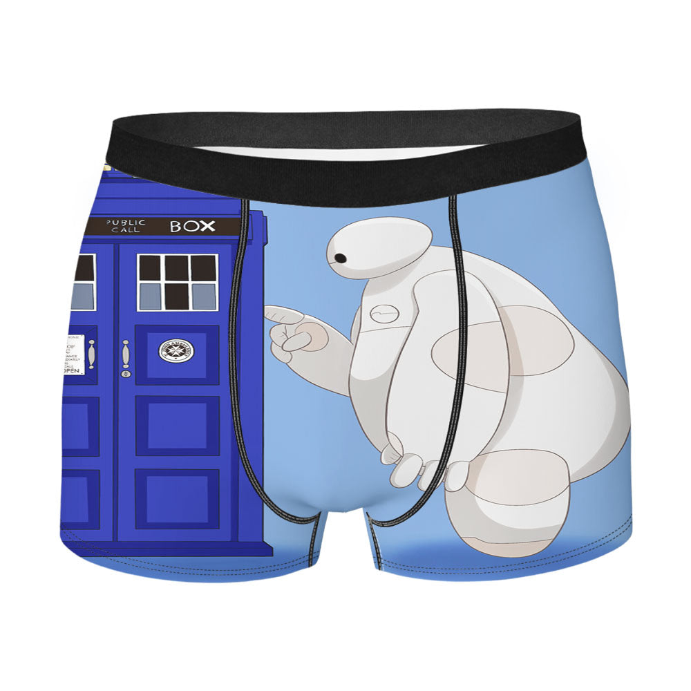 Baymax Meets Tardis Men'S Boxer Briefs