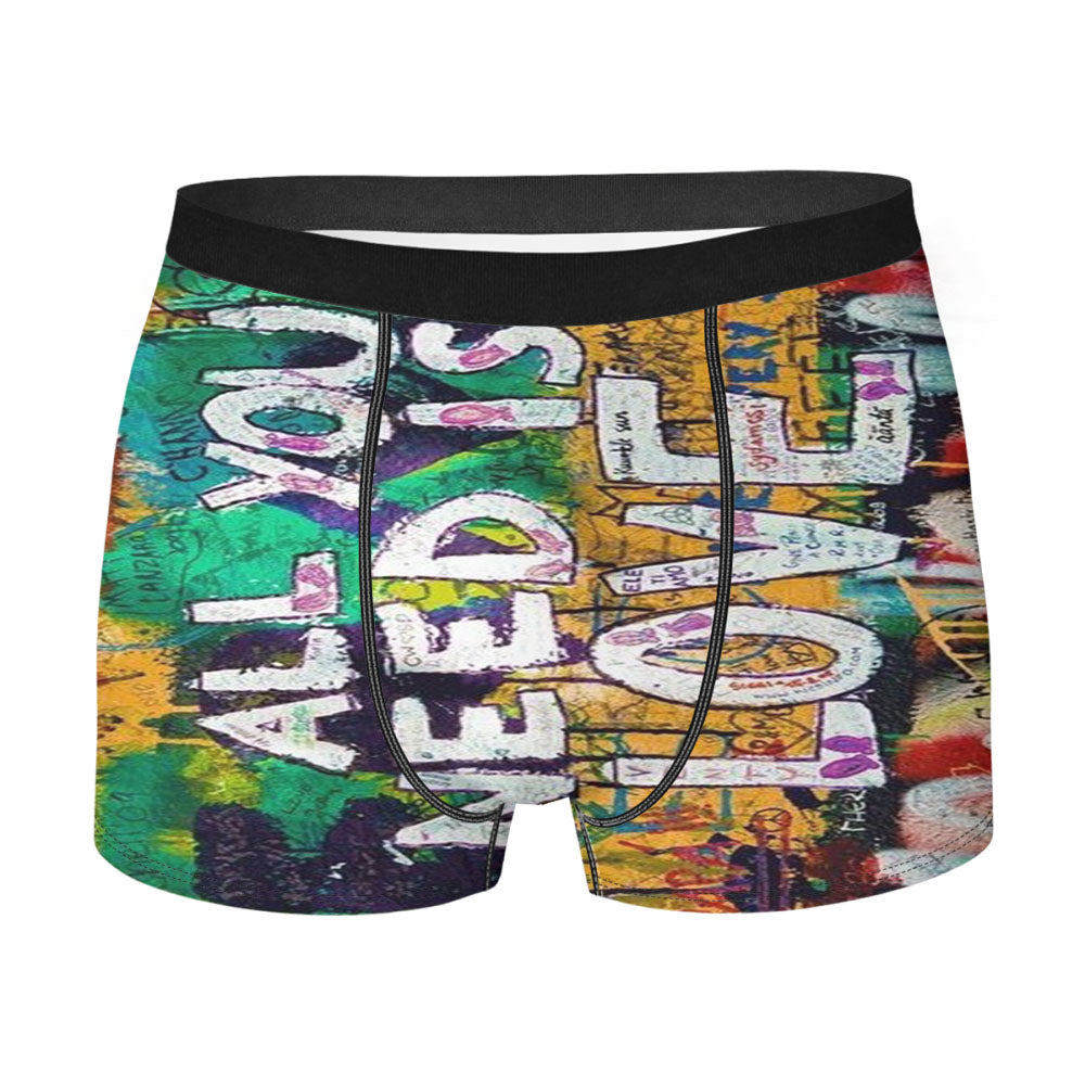 Beatles Graffiti All You Need Is Love Men'S Boxer Briefs