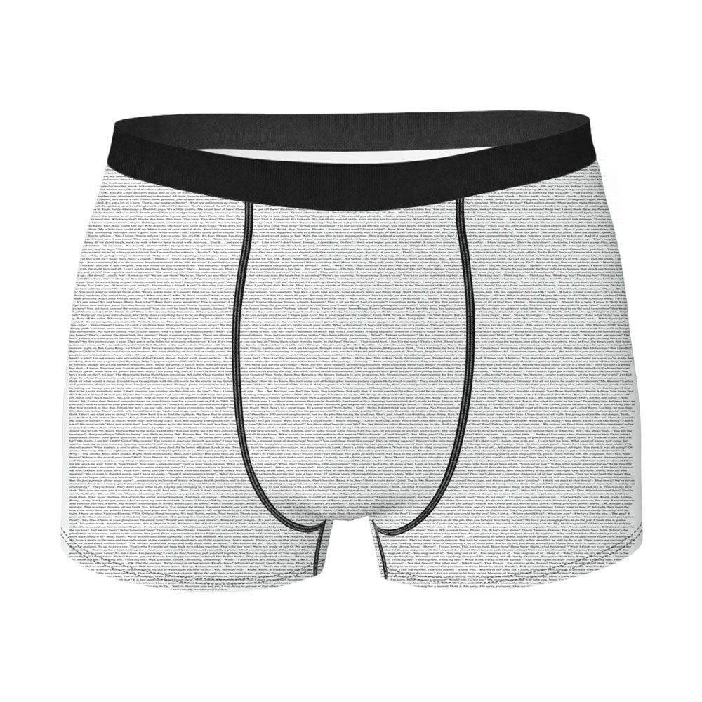 Bee Movie Script Men'S Boxer Briefs