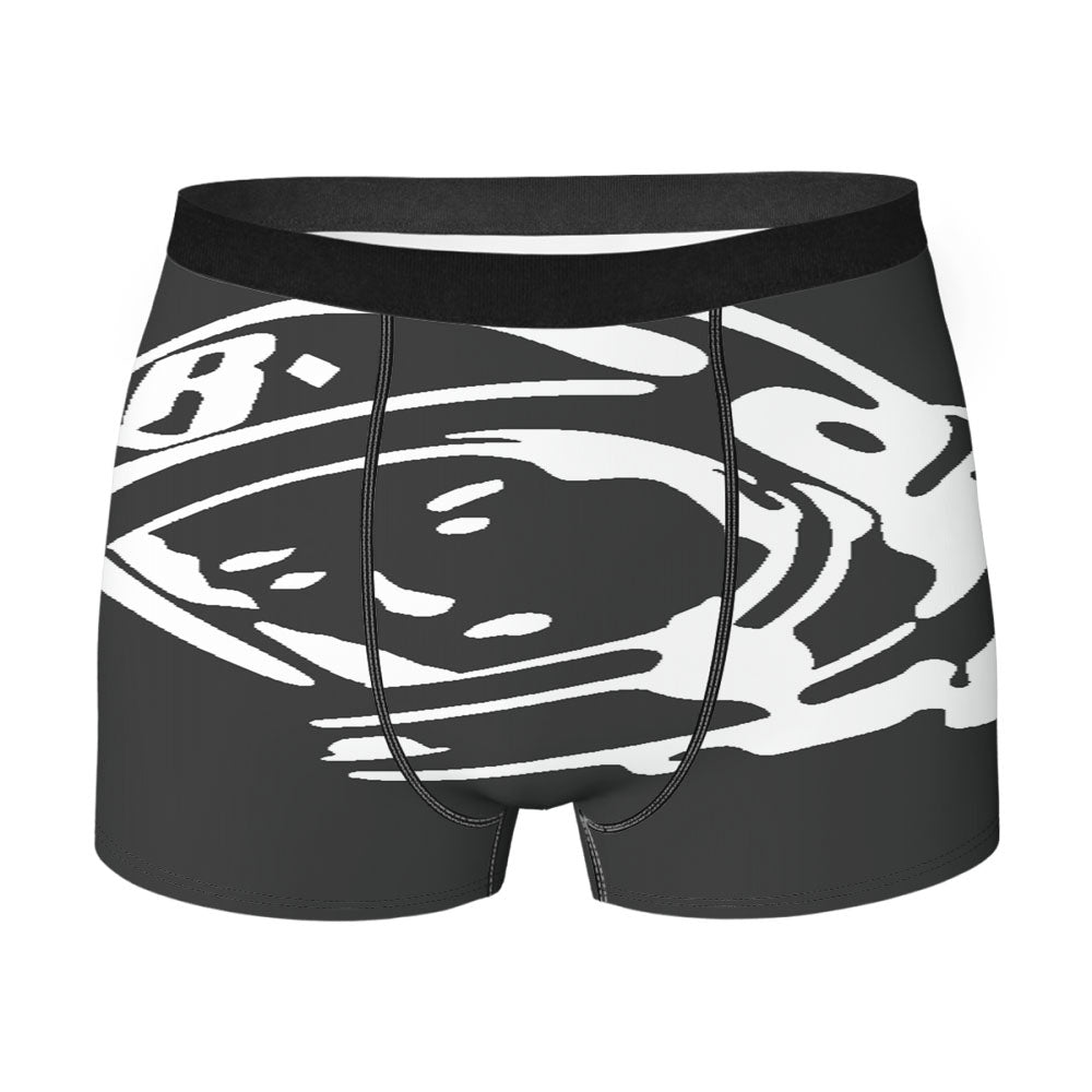 Billionaire Boys Club White Gray Logo Men'S Boxer Briefs