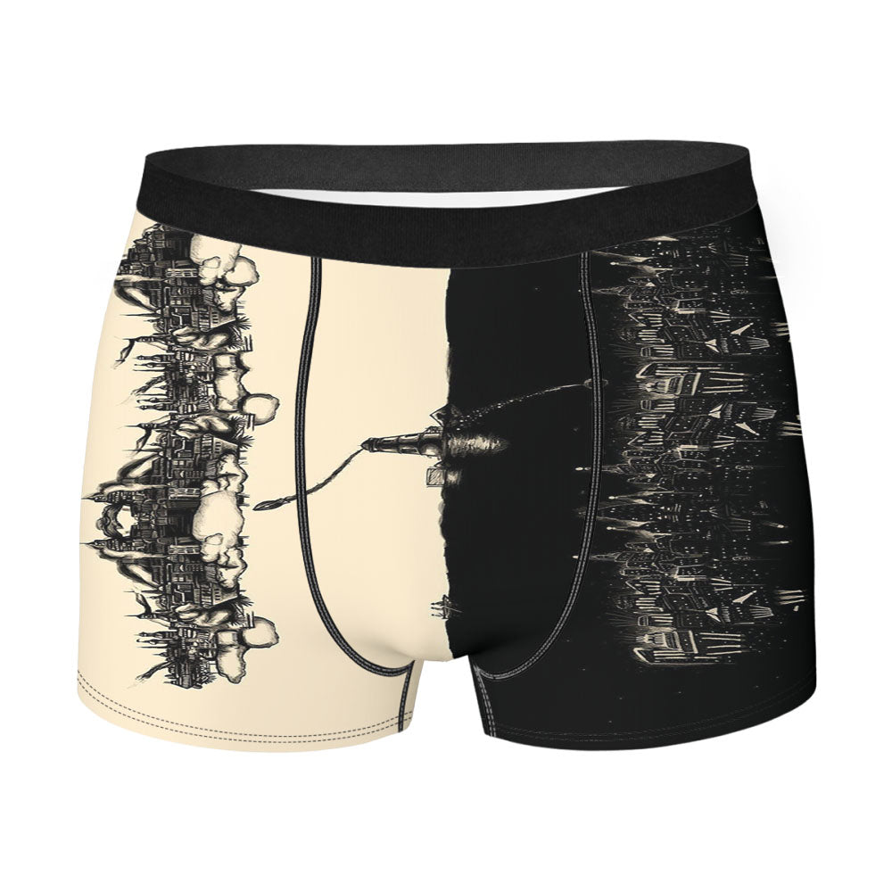 Bioshock Infinite Black White Men'S Boxer Briefs