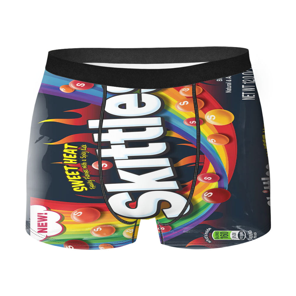 Black Sweet Heat Skittles Candy Men'S Boxer Briefs