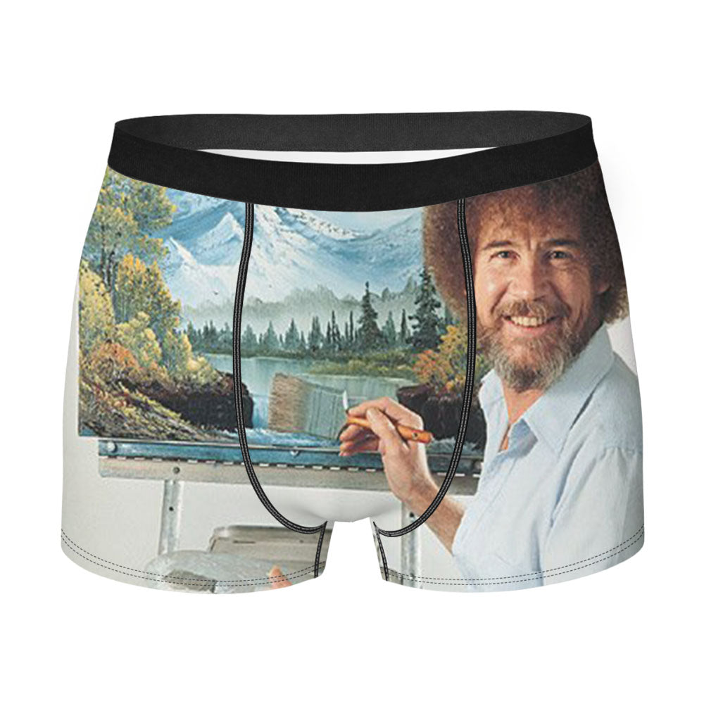 Bob Ross Happy Trees Men'S Boxer Briefs