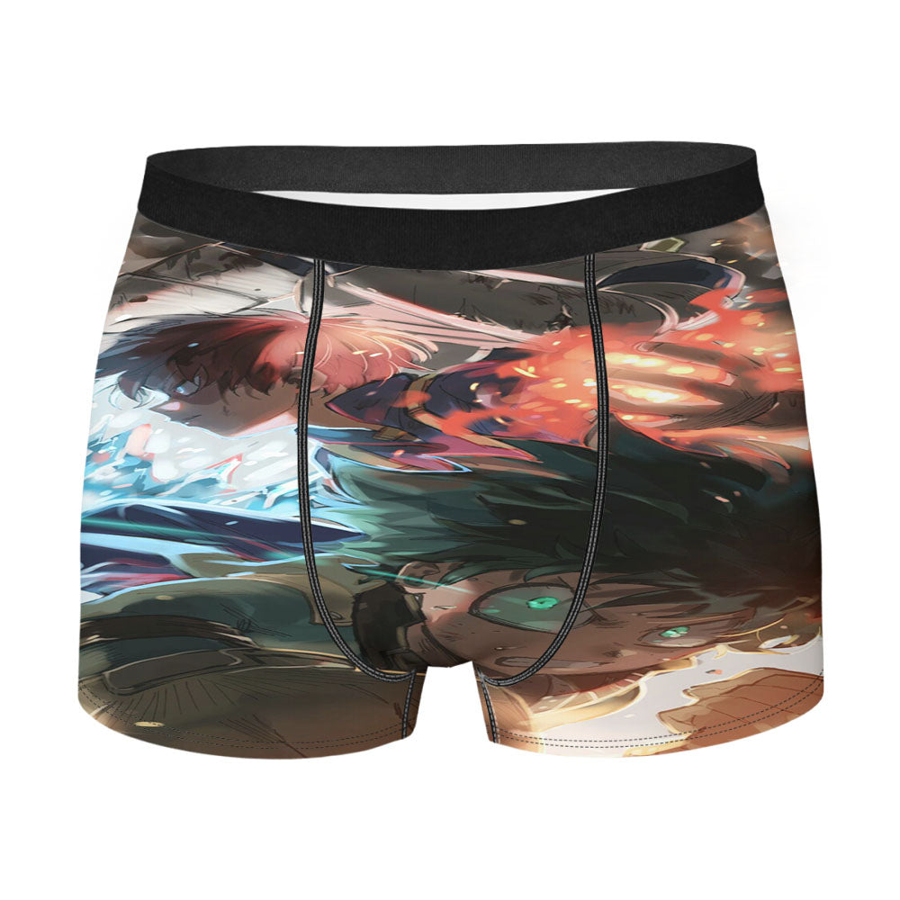 Boku No Hero Academia Midoriya Todoroki Men'S Boxer Briefs