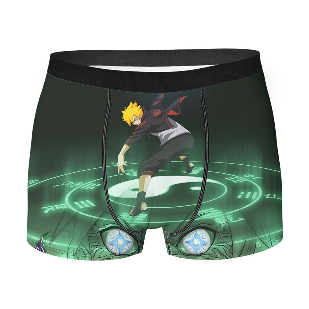 Boruto Uzumaki White Eye Men'S Boxer Briefs