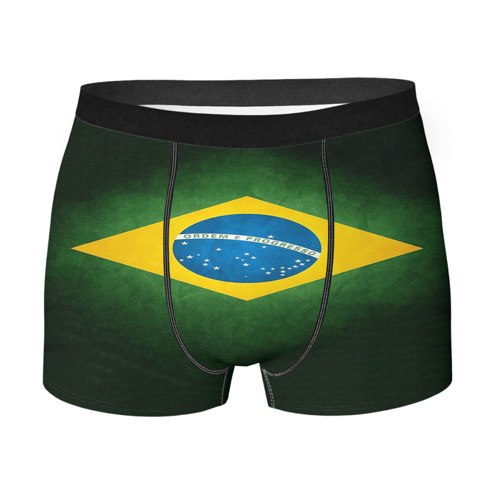 Brazil Football World Cup Men'S Boxer Briefs
