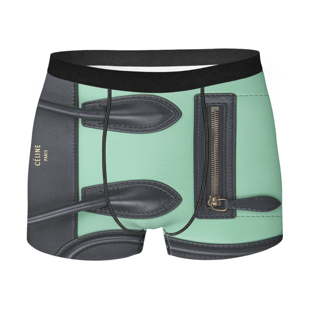Céline Micro Luggage Handbag Tricolor Smooth Calfskin Men'S Boxer Briefs