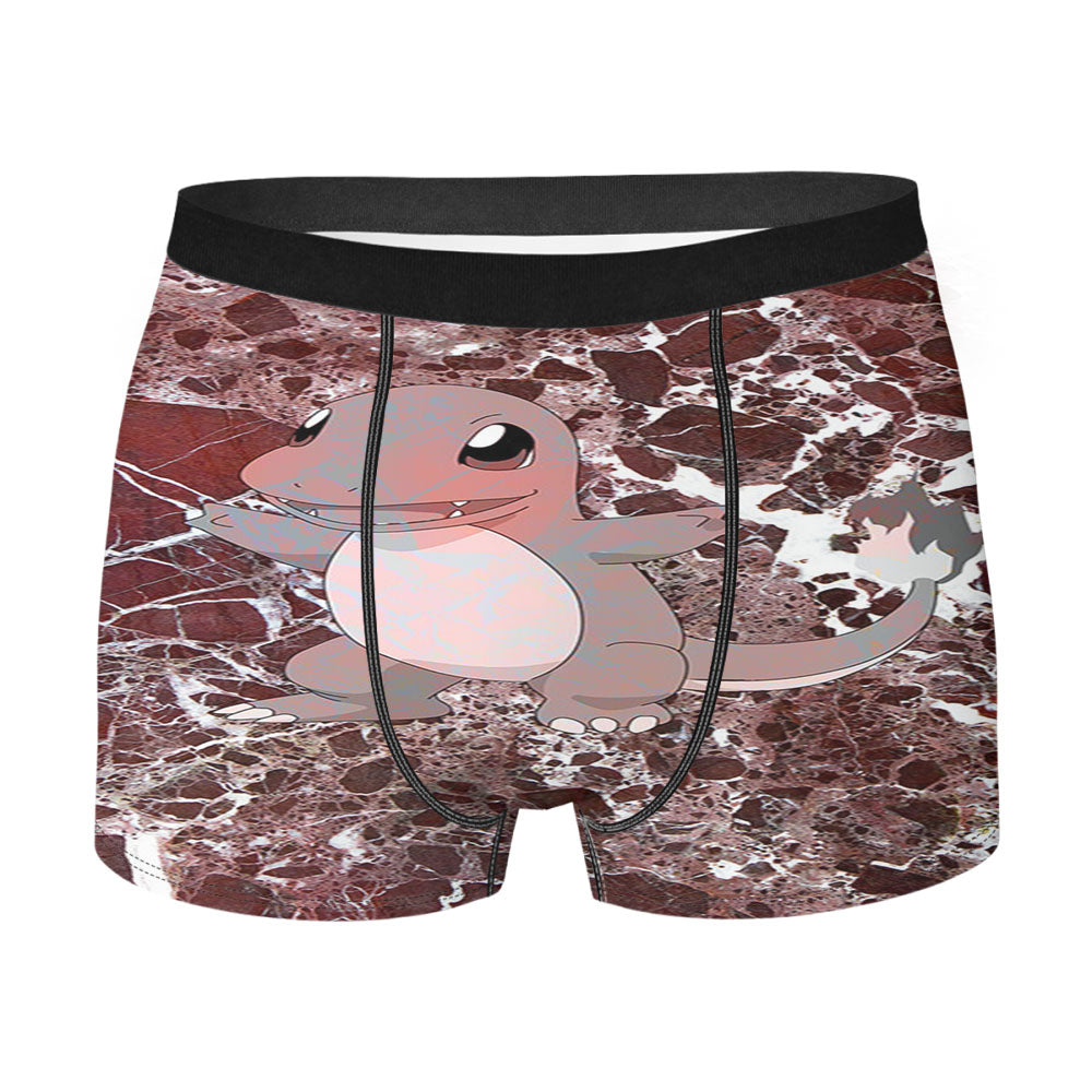 Charmander Maroon Marble X Stone Men'S Boxer Briefs