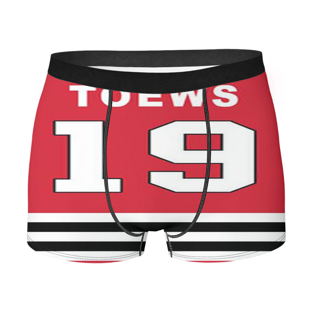 Chicago Blackhawks Toews Jersey Men'S Boxer Briefs